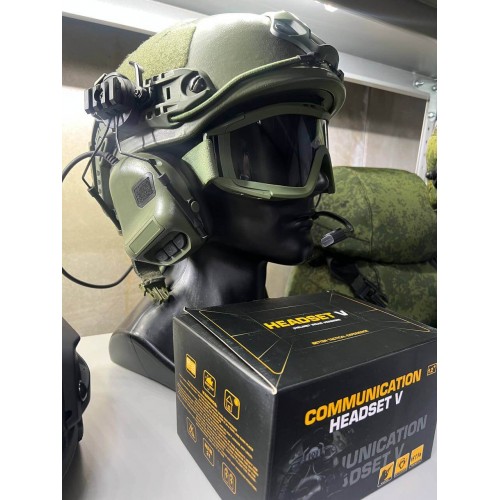 "COMMUNICATION HEADSET V" Активные тактические наушники для стрельбы в Люберцах