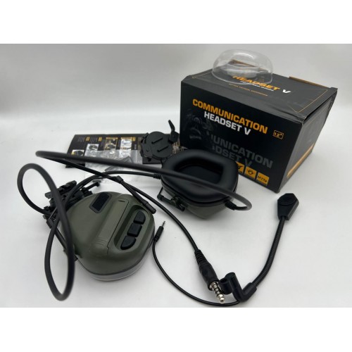 "COMMUNICATION HEADSET V" Активные тактические наушники для стрельбы в Люберцах