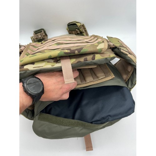 Бронежилет ЗАЩИТНИК в Люберцах с кевларовым баллистическим пакетом C2, капами и бронеплитами Бр5