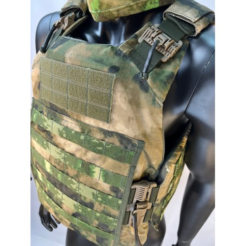 Бронежилет ЗАЩИТНИК в Люберцах с кевларовым баллистическим пакетом C2, капами и бронеплитами Бр5