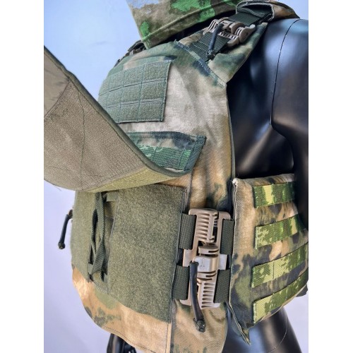 Бронежилет ЗАЩИТНИК в Люберцах с кевларовым баллистическим пакетом C2, капами и бронеплитами Бр5