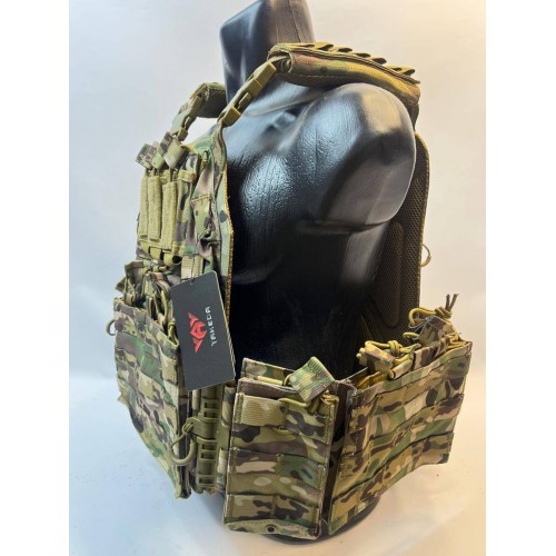 Жилет (плитник быстросъёмный YAKEDA original /разгрузка)2 с подсумками на спине в Люберцах