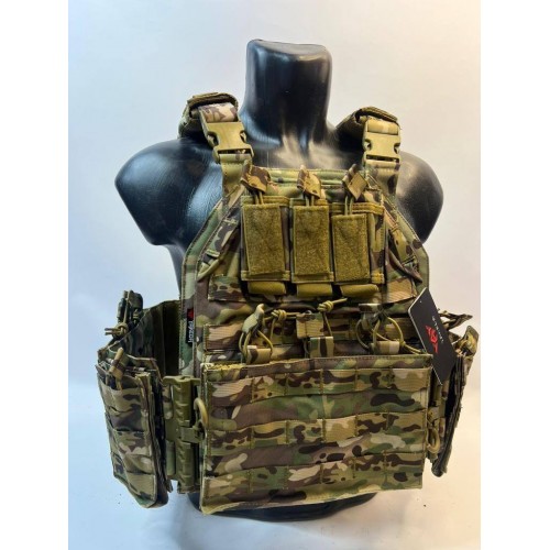 Жилет (плитник быстросъёмный YAKEDA original /разгрузка)2 с подсумками на спине в Люберцах