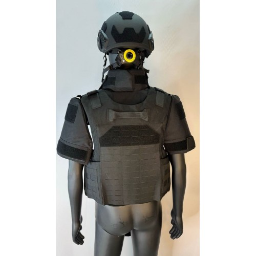 Бронежилет разгрузочный UNIVERSAL ARMOR в Люберцах (СВМПЭ + бронеплиты Бр5 класса) черный