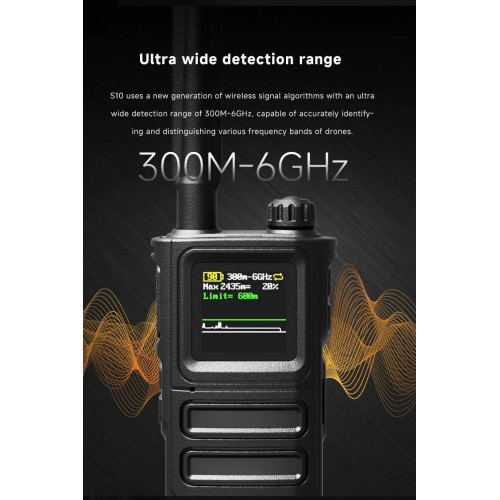 Детектор-обнаружитель дронов SKYDROID S-10 / «СОКОЛ 10» в Люберцах портативный всенаправленный