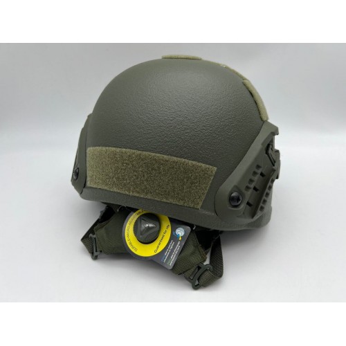 Кевларовый тактический баллистический композитный шлем ACH MICH NIJ IIIA Ops-Core (цвет «олива») / Бр2 класс защиты / с защитой ушей и системой регулировки Венди в Люберцах