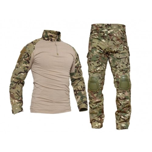 Костюм тактический с наколенниками и налокотниками камуфляжный MTP «Shark  Skin» в Люберцах