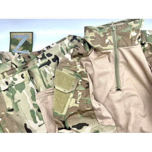 Костюм тактический с наколенниками и налокотниками камуфляжный MTP «Shark  Skin» в Люберцах