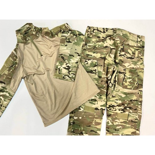 Костюм тактический с наколенниками и налокотниками камуфляжный MTP «Shark  Skin» в Люберцах