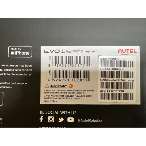 Квадрокоптер Autel Robotics EVO II Dual 640T (Thermal) Enterprise в самой максимальной топовой комплектации в Люберцах