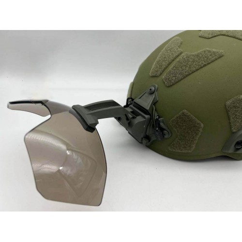 Откидные флип очки с кронштейном на шрауд для тактического шлема в Люберцах