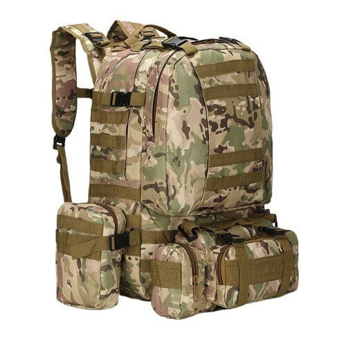 Рюкзак тактический 55 л со съемными подсумками в Люберцах