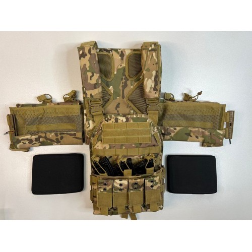 Жилет (плитник быстросъёмный/разгрузка) с возможностью установки боковых плит или боковых баллистических пакетов в Люберцах